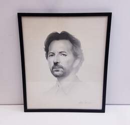 Eric Clapton Black and White Portrait by Gary Sanderup