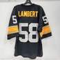 Mitchell & Ness Pittsburgh Steelers #58 Jack Lambert 1975 Throwback Jersey Size 48 image number 2