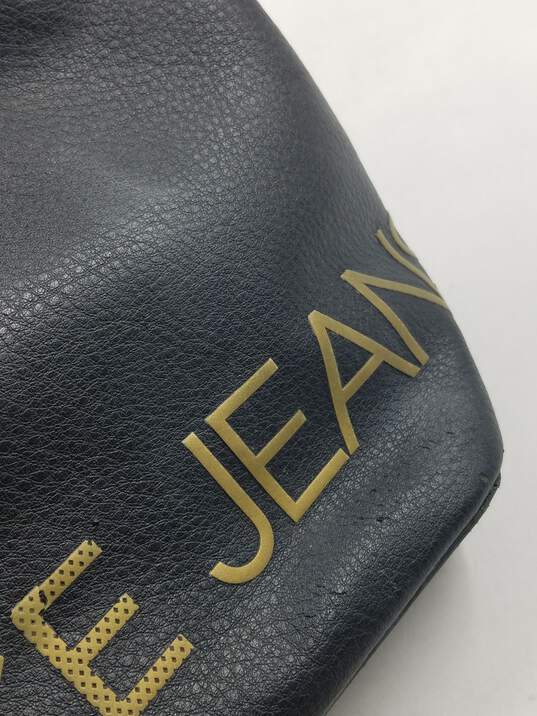 Authentic Versace Jeans Logo Black Bucket Bag image number 8