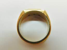 10K Yellow Gold 0.18 CTTW Diamond P & H Men's Ring 11.0g alternative image