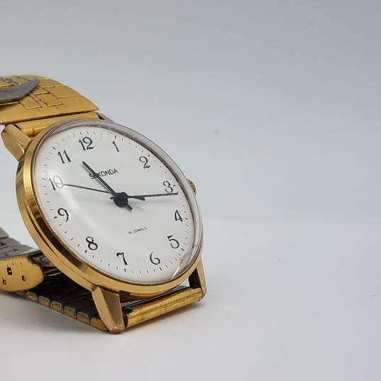 Sekonda 645 19 Jewels 33mm Mechanical Wind Analog Vintage Watch 65g image number 3