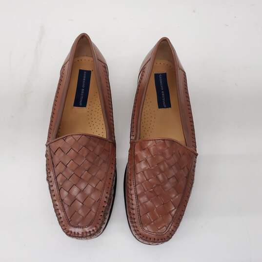 Giorgio Brutini Handcrafted Vero Cuoio Men's Size 8 Brown Leather Upper Slip-On Shoes image number 5