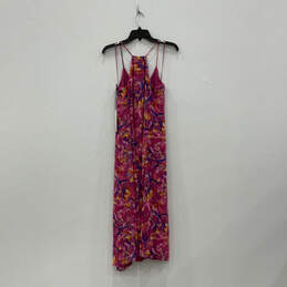 NWT Womens Multicolor Sleeveless V-Neck Pullover Maxi Dress Size Small