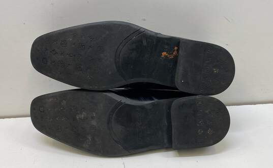 Stacy Adams Beau Black Moc Toe Metal Buckle Loafer Dress Shoes Men's Size 10 image number 6