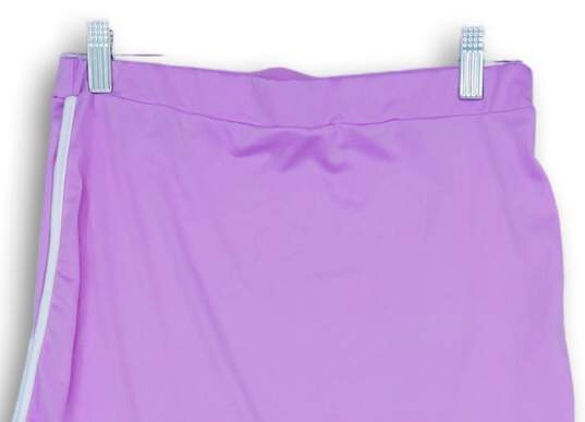 NWT Womens Purple Elastic Waist Pull-On Short Tennis Skirt Size Medium image number 4