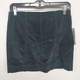 Emerald Green Corduroy Mini Skirt