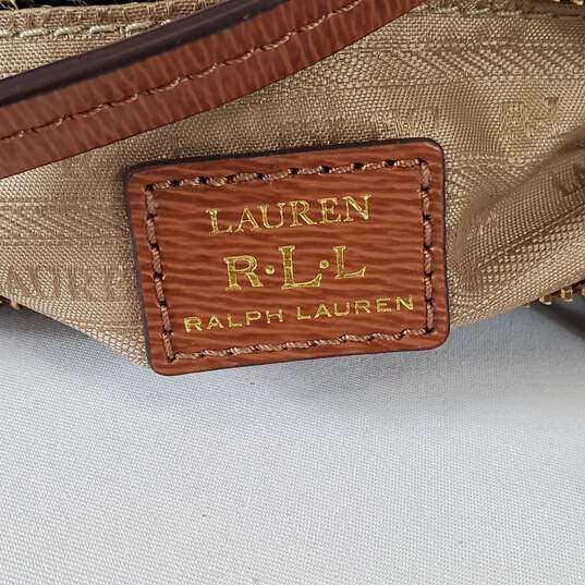 Lauren Ralph Lauren Saffiano Leather Lowell Crossbody Tan image number 3