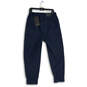 NWT Mens Blue Flat Front Cargo Pocket Tapered Leg Jogger Pants Size 31 image number 2