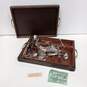 Bundle of Assorted Silver Tone Cutlery In Wood Box image number 1