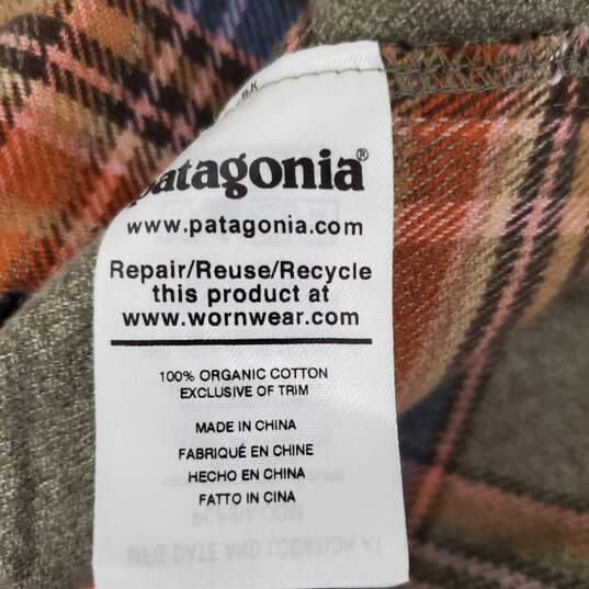 Patagonia MN's Organic Cotton Flannel Long Sleeve Shirt Size XL image number 4