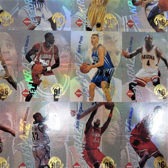 Collectors Edge '96 Kobe Bryant Rookie Holofoil Uncut Sheet image number 4