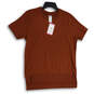 NWT Womens Burnt Orange Crew Neck Short Sleeve Pullover T-Shirt Size S image number 1