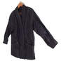 Women's Black Front Pocket Button Closer V Neck Leather Jacket Size Medium image number 5