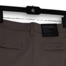 NWT Mens Light Gray Flat Front Slash Pocket Classic Chino Shorts Size 38