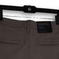 NWT Mens Light Gray Flat Front Slash Pocket Classic Chino Shorts Size 38 image number 1