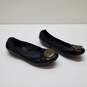 Tory Burch Caroline Black Patent Ballet Flat Shoes Size 7.5 image number 1