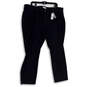 NWT Womens Blue Slash Pocket Flat Front Straight Leg Chino Pants Size 22 image number 1