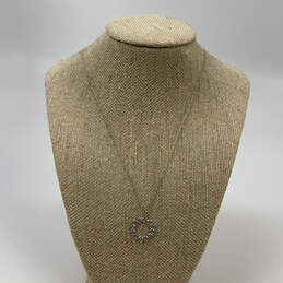 Designer Kate Spade Silver-Tone Clasp Circle of Love Pendant Necklace