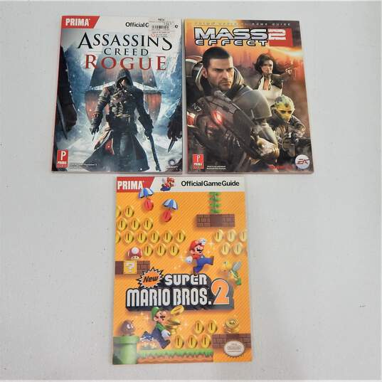 New Super Mario Bros 2, Mass Effect 2 and Assassin's Creed Rogue Prima Official Game Guide Bundle image number 1
