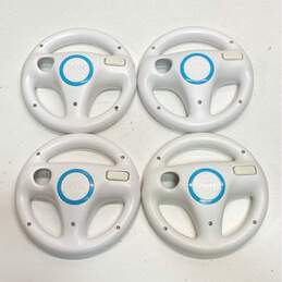 Nintendo Wii Steering Wheels - Lot of 4, white alternative image