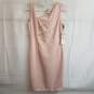 Light pink Calvin Klein sleeveless sheath dress 6 petite nwt image number 3
