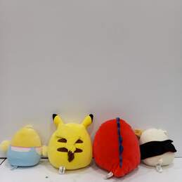 Bundle of 4 Assorted Squishmallows & Pokemon Plushies alternative image
