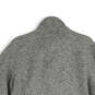 Mens Gray Heather Mock Neck Long Sleeve Full-Zip Jacket Size X-Large image number 4