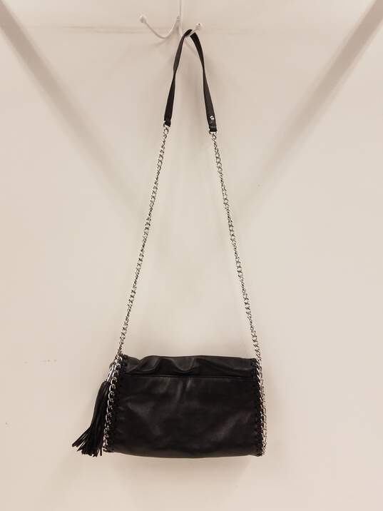 Buy the Michael Kors Chelsea Leather Shoulder Bag Black