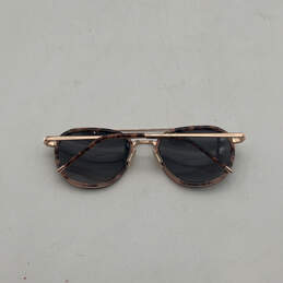 Womens Brown Gold Tortoise Frame Full Rim Adjustable Square Sunglasses alternative image