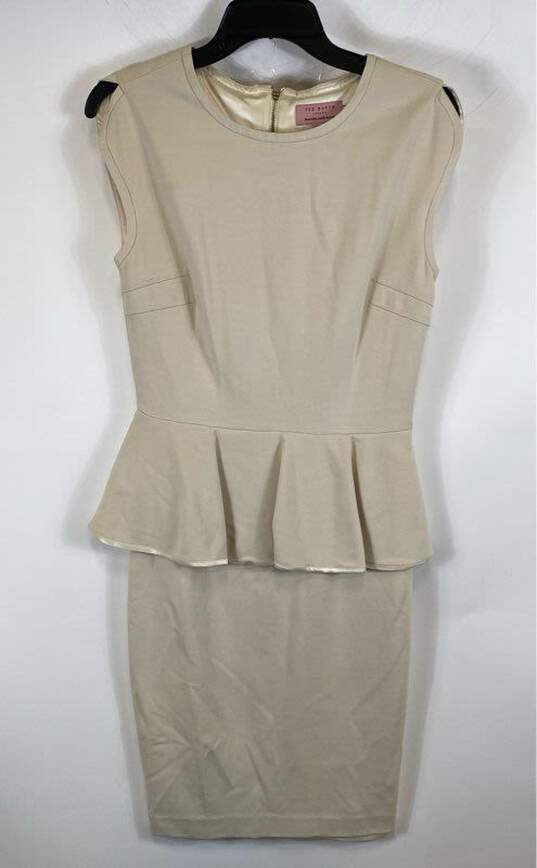 Ted Baker Ivory Formal Dress - Size 2 image number 1