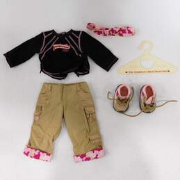 American Girl Sparkly Sport Outfit Clothing Hiking Shoes Hanger