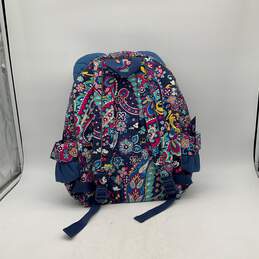 NWT Vera Bradley Disney Womens Multicolor Floral Outer Pocket Zipper Backpack alternative image