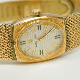 Ladies Vintage Bulova Accutron Gold Filled Mesh Band Wrist Watch 30.0g alternative image