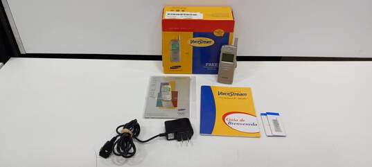 Samsung Model N105 Voice Stream Phone Model 105 w/Box and Accessories image number 1