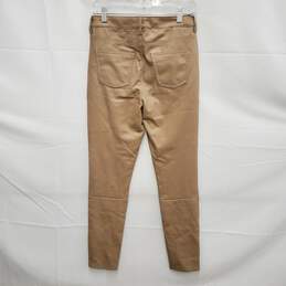 NWT 7 For All Mankind WM's Beige Vegan Leather Slim Pants Size SM alternative image