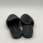 Mens Rudy Black Leather Spiked Studded Round Toe Slip-On Slippers Size 8.5M image number 4