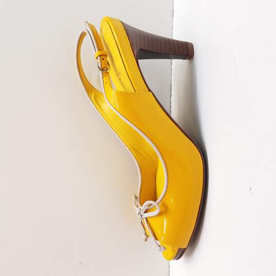Cole Haan Women's Air Margot Bow SGII Yellow Patent Leather Size 6 image number 2