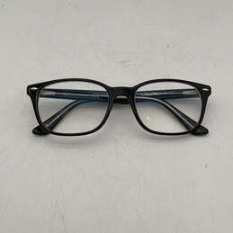 Mens Black 5375 2034 Black Modern Full Rim Rectangular Eyeglass Frame