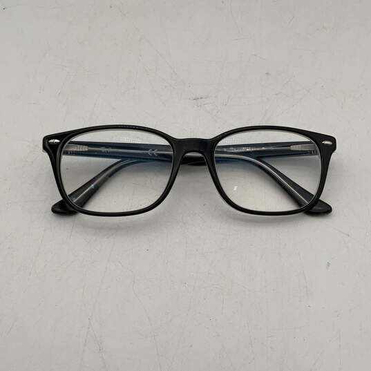 Mens Black 5375 2034 Black Modern Full Rim Rectangular Eyeglass Frame image number 1