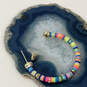 Designer Kendra Scott Gold-Tone Fashionable Multicolor Hoop Earrings image number 3