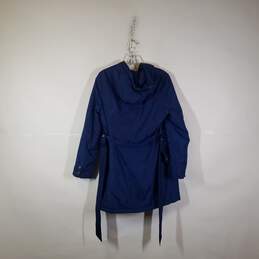Women Long Sleeve Belt Waist Full-Zip Parka Jacket Size Medium alternative image