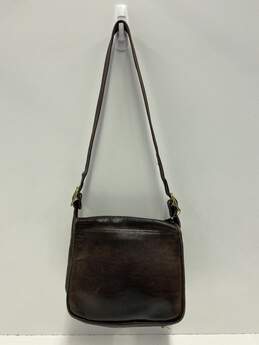 Vintage COACH Brown Leather Flap Turnlock Shoulder Bag alternative image
