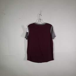 Womens Short Sleeve Chest Pocket Round Neck Pullover T-Shirt Medium alternative image