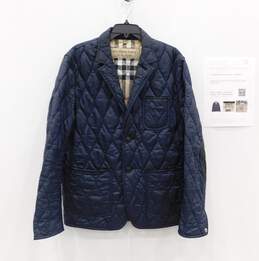 Men's Burberry Brit Navy Quilted Jacket Size L