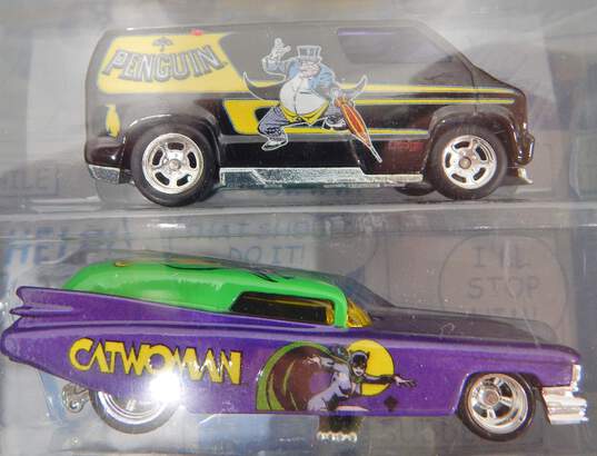 Mattel Hot Wheels DC Comics Batman Diecast Car 4-Pack Set IOB image number 5