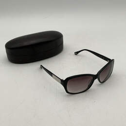 NIB Michael Kors Womens M2754S 001 Black Rectangle Sunglasses w/ Brown Case