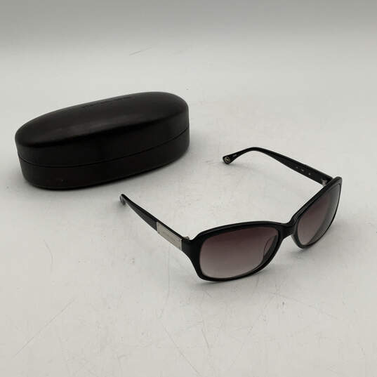 NIB Michael Kors Womens M2754S 001 Black Rectangle Sunglasses w/ Brown Case image number 1