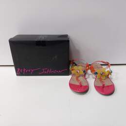 Betsey Johnson Women's Flower Design Sandals Size 8.5