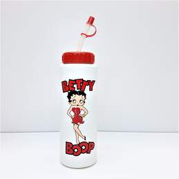Vintage 1991 Betty Boop Water Bottle Sip Cup With Straw & Bottle Cover alternative image