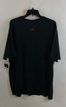 NWT Air Jordan Mens Black Cotton Crew Neck Short Sleeve Graphic T-Shirt Size 3XL alternative image